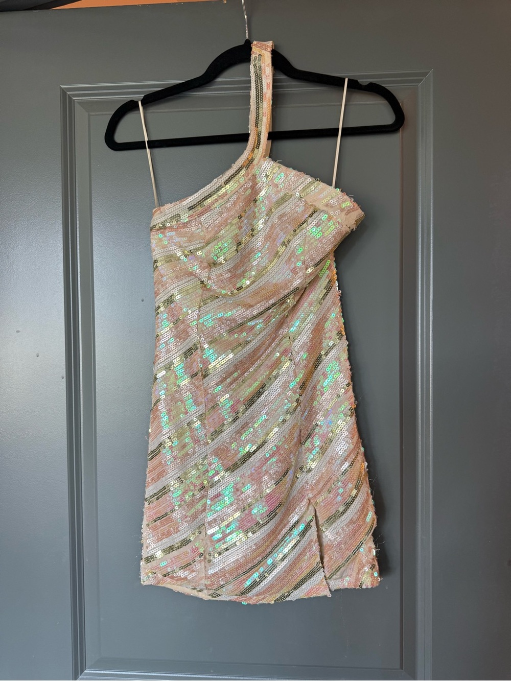 Cicely Mini Dress in Sequin Multi - superdown
